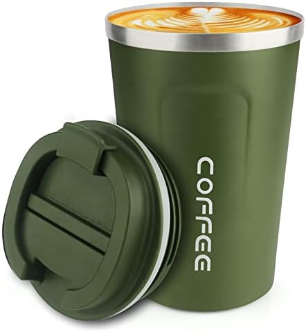 CS COSDDI 12 oz Coffee Mug - Stainless Steel Coffee Cup with Leakproof
