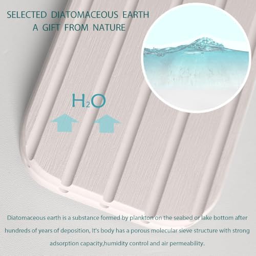 NiuYichee Faucet Mat for Kitchen Sink, Water Absorbing Diatomite Stone