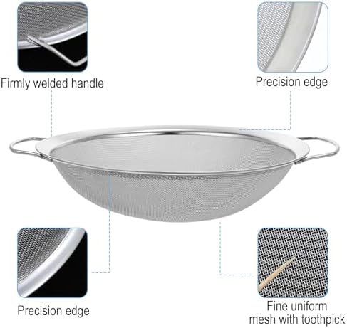 4pcs Paint Strainer Stainless Steel 60 Mesh Extra fine mesh Strainer