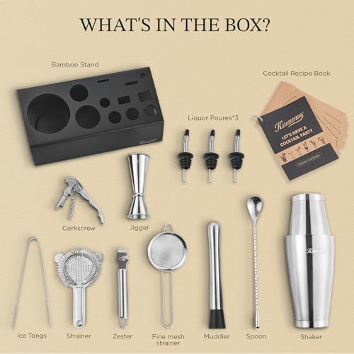 KITESSENSU Boston Shaker Set Mixology Bartender Kit | Premium Cocktail