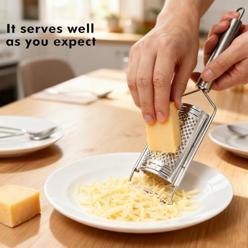 Cheese Grater Lemon Zester Grater with Handle Kitchen Grater Set of 5