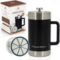54 oz Stainless Steel French Press, Black