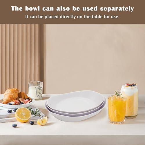Fruit Bowl for Kitchen Counter, 3 Tier Plastic Serving Bowls with