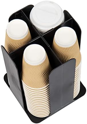Mind Reader Cup and Lid Carousel, Black