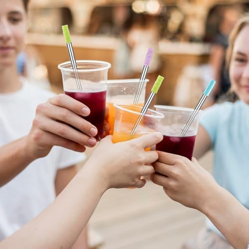 Reusable Straws 3Pack Metal Straw Foldable Portable Drinking Straw