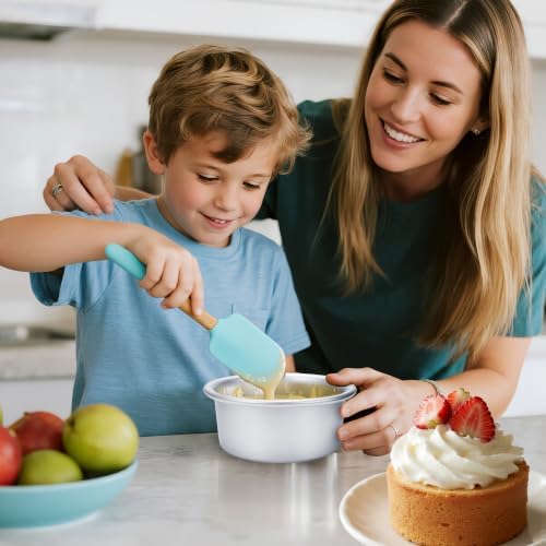 6 Inch Cake Pans, 2PCS Nonstick Small Cake Pans With 60PCS Parchment