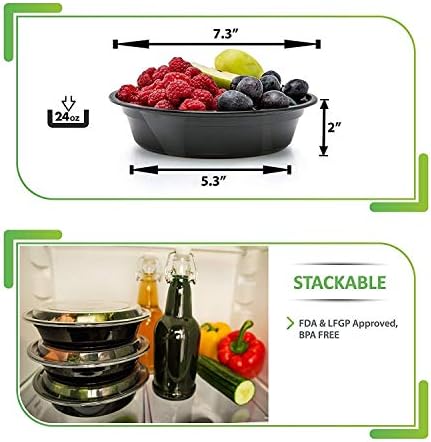 Prep Naturals 30 Pack Meal Prep Containers Reusable
