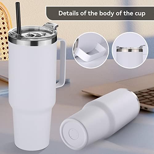 HASLE OUTFITTERS 40 oz Stainless Steel Tumbler with Handle, Vacuum