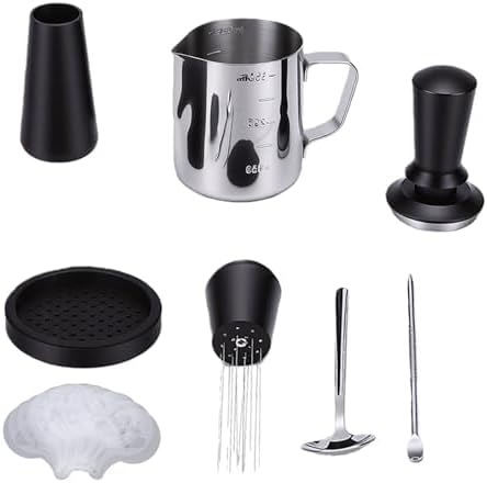 Jiawu Coffee Tamper Accessories Kit, 51mm Adjustable Stainless Steel