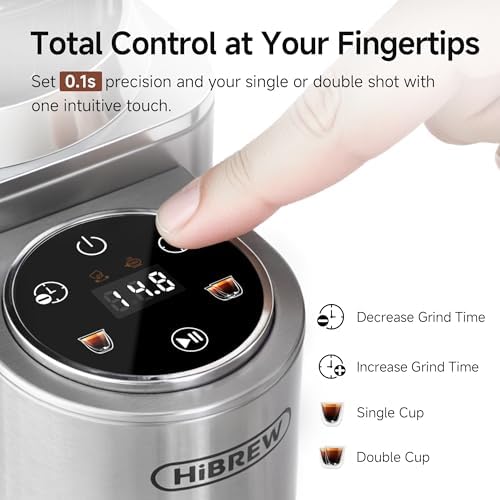 HiBREW G7 Electric Coffee Grinder, 48 Settings, 350g Hopper