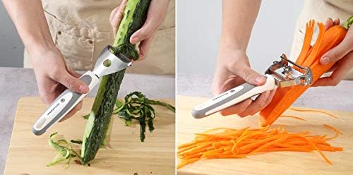 Stainless Steel Potato Masher & Peeler Set (6PCS Set - Gray)