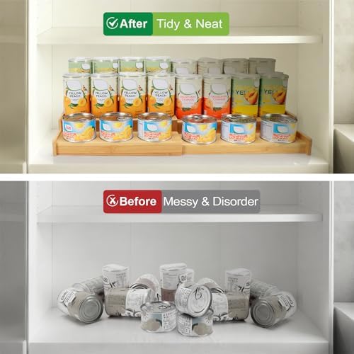Can Rack Organizer for Pantry, 3-Tier Expandable Can Storage