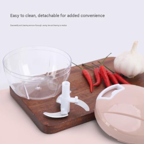 Manual Food Chopper with Pull String for Vegetables and Garlic