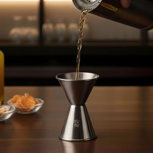 Soro Essentials- 1 oz. x 1-1/2 oz. Stainless Steel Double Jigger Set