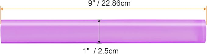 HARFINGTON Acrylic Clay Roller 9 Inch x 1 Inch Solid Non-Stick Plastic Round - Image 2