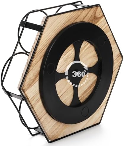 Cididu Rotating Coffee Syrup Organizer 7 Bottles, Coffee Syrup Rack