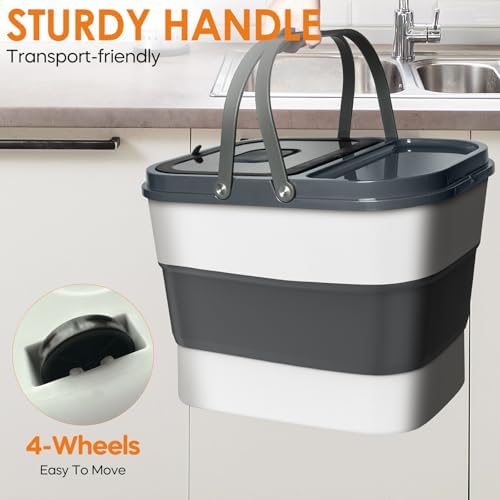 HOYTAMDAR Collapsible Dog Food Storage Containers Set – 28lbs & 35lbs