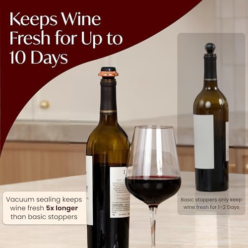 Electric Wine Preserver - Rechargeable Vacuum Saver With Airtight Seal