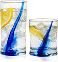 Libbey Blue Ribbon Tumbler and Rocks Drinking Glass Set of 8