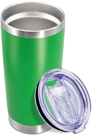 20oz Tumbler Insulated Coffee Tumblers with Lid Stainless Steel Green