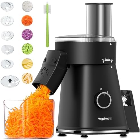 Electric Cheese Grater, 6-In-1 Salad Shooter