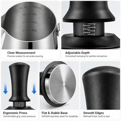 Espresso Tamper Set 51mm/53mm/58mm for Sage SES880 Barista Touch