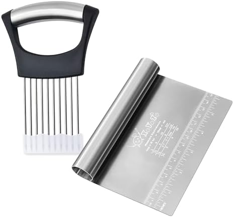 Bench Scraper Dough Chopper Onion Holder for Slicing Slicer Onion