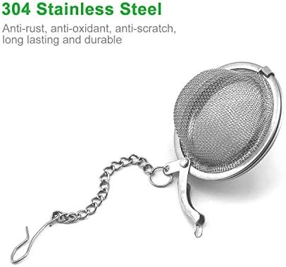 GOLF Tea Infuser,Extra Fine Mesh Tea Cup Filter Silicone Handle