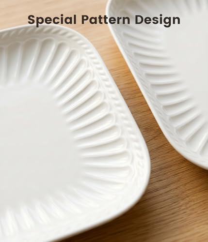 Ceramic Serving Platter, 10"/12"/14" Large Rectangular Serving Tray