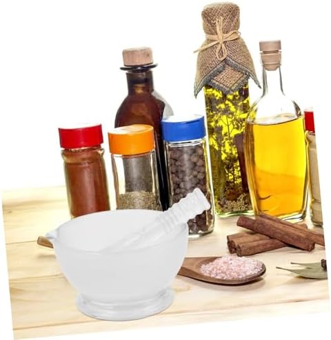 Glass Pestle and Bowl Set with Non Slip Base 75ml