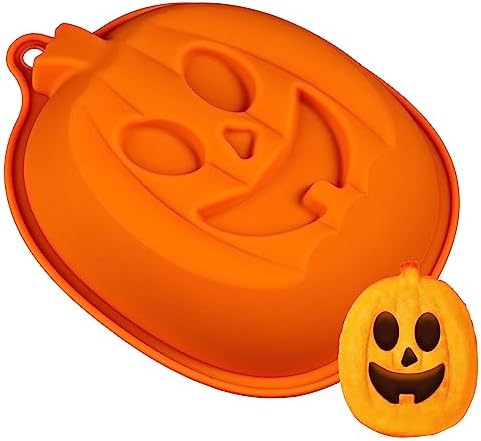 Kamehame Halloween Pumpkin Cake Pan, 8 Inches Pumpkin Cake Mold, Jack