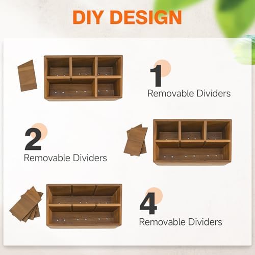 Utensil Holder, Large 6-Compartment Kitchen Utensil Organizer