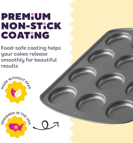Wilton Gold Non-Stick Muffin Top Pan, Made Without PFAS, 11 x 16 in