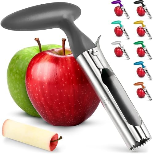 Zulay Kitchen Stainless Steel Apple Corer Tool - Charcoal