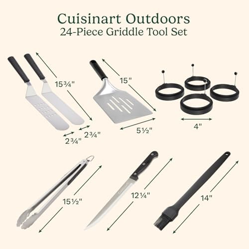 Cuisinart 24-Piece Griddle Tool Set with Storage Tote