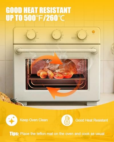 4PCs Teflon Oven Liners Compatible with Bella Air Fry