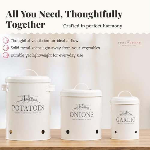 noonberry Bundle of 8 Kitchen Canisters for Countertop - for Flour