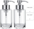 Foaming Soap Dispenser Set, 12 Oz Glass Hand Soap Dispenser with 304