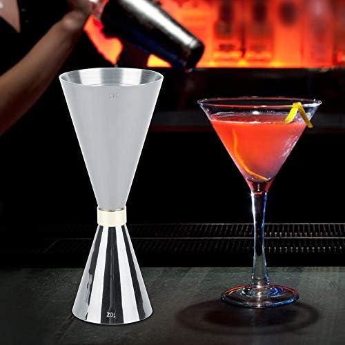 Stainless Steel Jigger Set, 30ml and 60ml Cone Shaped Drink Measuring