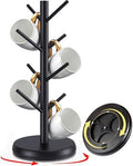 Rotating Bamboo Mug Tree, 8-Hook Holder