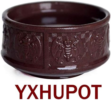 Yxhupot 2pcs Teacup 80ml Chinese Yixing Clay Zisha Cup Fu Luck Happy