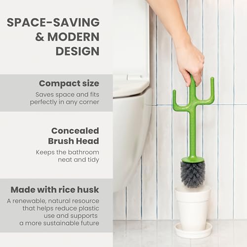 Vigar Cactus Toilet Brush and Holder Set
