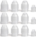 12 Pcs Plastic Piping Couplers for Piping Bags,Size S,L,M,XL