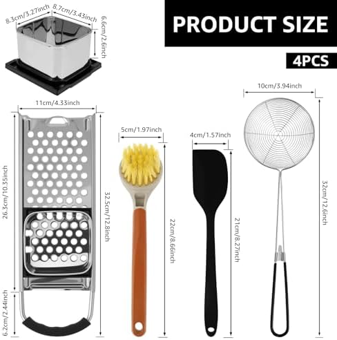 Stainless Steel Spaetzle Maker, Spaetzle Press with Grip Handle