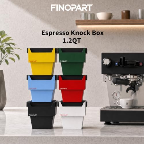 Espresso Knock Box, 5.4 in, Barista Style Espresso Grounds Knock Box