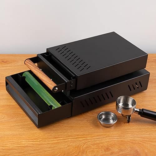 Espresso Knock Box Drawer with Handle Coffee Grounds Container