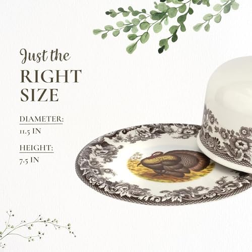 Spode Woodland 2 Piece Serving Platter with Dome