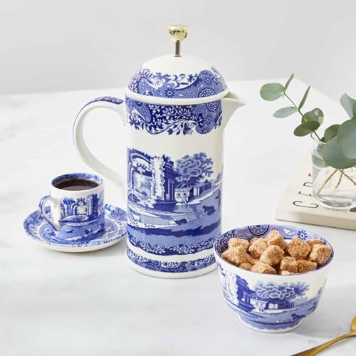 Spode Blue Italian 28-Ounce Porcelain French Press
