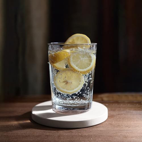 Limestone Water Absorbing Marble Coaster Set - Pack of 6 Absorbs