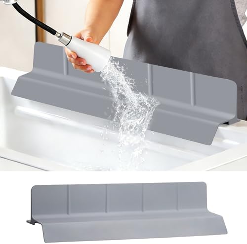 Silicone Sink Splash Guard for Kitchen, Dark Grey, 23''x3.5''